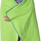 Flow Hydro Sport Towel - Microfiber Quick Dry Swimming Towels for Swim, Pool, Triathlon, and Other Water Sports in Medium, Large, Extra Large, and Hooded Sizes (Lime, Large w/Hood)