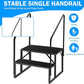 RV Step Stool, 2 Step Ladder, Hot Tub Steps with 2 Handrails, Heavy Duty Ladder Shelf Bookcase, 5th Wheel RV Mobile Home Stairs for Camper/Porch/SPA Pool/Pet Stairs(1 Pack)