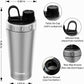 TOOFEEL Protein Shaker Bottle 20 oz - Double Walled Insulated Vacuum Cup for Protein Shakes, Keeps Cold/Hot, Metal Stainless Steel, Preworkout Gym