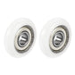 uxcell Ball Bearing Guide Pulley Roller Round Wheel 8x30x8.5mm Double Metal Shielded (GCr15) Chrome Steel Bearings 2pcs