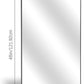 36" x 48"Bathroom Mirror, Matte Black Wall Mirror with Metal Frame, Decorative Rectangular Vanity Mirror for Bedroom Bathroom Living Room Entryway (Horizontal/Vertical)