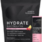 Sports Research® Hydrate Electrolytes Powder Packets - Sugar-Free & Naturally Flavored with Vitamins, Minerals, and Coconut Water - Supports Hydration - 16 Packets - Raspberry Lemonade