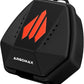 ARGOMAX Sports Lip Guard Case with Clip, Specializing Storage of Mouthguards with Lip Protection. Compatible with Various Brands of Football Lip Guard, Black+Orange.