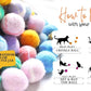 Felt Wool Cat Toys Ball with Catnip and Bell, Natural Handmade cat Toys Ferret Toys cat Gift Basket (Felt Wool Mixed in Jar)