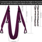 Aerial Yoga Swing Set with 2 Extension Straps - Anti-Gravity Aerial Yoga Hammock Sling for Inversion Exercises, Indoor Outdoor Home Gym Fitness Equipment