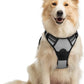 rabbitgoo Dog Harness No Pull with 2 Leash Clips, Adjustable Soft Padded, Reflective Oxford No Choke Pet Vest with Easy Control Handle for Medium Sized Dogs, Grey, M
