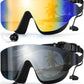 Swim Goggles, Frameless Wide View Swimming Goggles, Anti-Fog Anti-UV No Leaking Pool Goggles for Men Women Adult