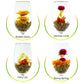 TEARELAE Blooming Tea Flowers - 12pcs Individually Sealed Flowering Balls - Hand-Tied Natural Green Tea Leaves & Edible Flowers - Gifts For Lovers