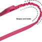 ICEFANG Tactical Dog Leash,K9 Training Walking Bungee Lead with 2 Control Handle,Heavy Duty Quick Release Metal Clasp,for Medium Large Breed (Reflective Pink, 6 FT)