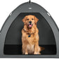 Gray Extra Large Outdoor Cat and Dog Tent House, Waterproof, Washable, Indoor/Outdoor Cave Nest Bed