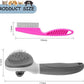 Cat Brushes for Indoor Cats, Dog Brush for Shedding with Metal Cat Comb, Self Cleaning Pet Hair Brush with Release Button for Grooming Kitten(Dark Grey)
