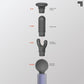 Sharper Image Powerboost Move 2.0 - Mini Percussion Massage Gun| 4 Attachments, 4 Speeds| Portable Full Body Back & Shoulder Massager| Muscle Recovery & Pain Relief| Deep Tissue Massage Tool Gift