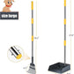Niubya Pooper Scooper for Dogs, Metal Poop Scooper Tray and Rake Set with Adjustable Long Handle, Dog Pooper Scooper for Pet Waste Removal