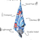 ECCOSOPHY Microfiber Beach Towel - Sand Free Towels are Quick Dry, Light Weight, Super Absorbent - Perfect Pool, Travel, Cruise, Camping Essentials - Oversized Extra Large for Adults 71x35 in