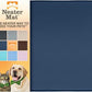 Neater Pet Brands Neater Mat Pet Mats for Food and Water, Cat & Dog Bowl Mat Waterproof Silicone, Feeding Tray, Dog Food Mats for Floors, Placemat w/Raised Edge for Under Bowls, 16” x 10”, Dark Blue
