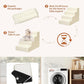 Dog Stairs for Small Dogs,22" H,5-Step Dog Steps for High Bed Couch and Sofa,Pet Stairs for Dogs and Cats Climbing with Non-Slip Bottom and Washable Cover,Beige