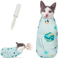 Cat Wrap for Cutting Nails, Self-Adhesive for Grooming, Anti-Scratch Cat Swaddle Wrap for Medicine, Nail Clipping, Teeth Brushing, Ear Cleaning
