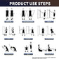WHATAFIT Resistance Bands, Exercise Bands，Resistance Bands for Working Out, Work Out Bands with Handles for Men and Women Fitness, Strength Training Home Gym Equipment