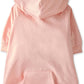 Rocky – The Orginal Lightweight Hooded TEE 100% Organic Cotton Dog Hoodie Pet Coat Sweater for Small, Medium, Large Dogs, Pink, Large