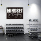 Mindset is Everything Gym Motivational Wall Art Banner Dorm Posters Gifts for Guys Men Women Gym Flag Decor for Home Gym Bedroom Workout Room 30x20 Inchs