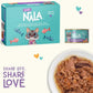 LOVE, NALA - Natural Adult Cat Wet Food - FLAKED Tuna and Salmon in Broth- Grain Free, Non-GMO, Lean Protein, Omega 3, Added Minerals & Vitamins - 12 Pack 2.4 lbs.