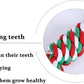 Dog Chew Toys,Dog Toys for Small Dogs and Medium Dogs for Boredom and Stimulating Teeth Cleaning Gum Massage Tug Christmas Dog Ball Rope Toy Set of 2
