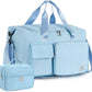 FIORETTO Women's Gym Duffle Bag with Shoes Compartment, 37L Capacity, Ideal for Travel, Gym, Sports, Duffel, Weekender