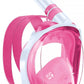 W WSTOO Kids Full Face Snorkel Masks,Suitable for Beginners Dry Top Snorkeling Gear,Can Your Mouth or Nose to Breathe,180 Degrees Panoramic View,Anti-Fog Anti-Leak,Summer Travel and Vacationing Gifts