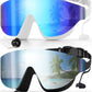 Swim Goggles, Frameless Wide View Swimming Goggles, Anti-Fog Anti-UV No Leaking Pool Goggles for Men Women Adult