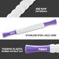 Muscle Roller Stick for Athletes - Deep Tissue Fascia Blaster & Roller Massager for Myofascial Pain Relief - Handheld Physical Therapy & Recovery Tool(Purple White-18 inch)