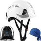 Safety Helmet Hard Hat, ANSI Z89.1 Approved Lightweight Vented Work Helmet, 6-Point Adjustable Ratchet Suspension Hardhat Ideal for Industrial and Construction