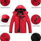 Men's Ski Jacket Warm Winter Snow Coat Waterproof Mountain Windbreaker Snowboarding Jacket Hooded for Hiking Traval