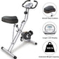Exerpeutic Foldable Exercise Bike, 8 levels of Resistance Stationary Bicycle with Airsoft Seat, LCD Display to Track Distance, Calories, Time and Speed