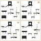 NUNU LAB Wall Mounted Cat Furniture, 7 Pcs Cat Wall Shelves with House, Tunnel, Bridge, Steps, Scratcher, Hammock, Bed, Indoor Safe & Stable Furniture for Kittens Play, Black