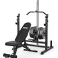 Power Rack with LAT Pulldown Pulley System Adjustable Multi-Functional Squat Rack, Power Cage with J-Hooks Home Gym