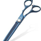 7 inch Matte Blue Thinning Dog Grooming Scissors Professional 440C Stainless Steel Dog Thinner Shears Smooth Cutting Comfortable Grip and Easy to Use for Groomers and Home Use