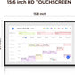 15.6 Inch Digital Calendar, Wall Electronic Desk Calendar, Full HD 1920 * 1080P IPS Touchscreen Interactive Display for Family Meal Planner Support - Streamline Household Organization