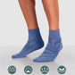 Lapulas 6 Pack Men's Ankle Socks with Cushion, Cotton Quarter Socks for Sport Training Running