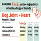 Licks Pill-Free Dog Joint and Heart - Glucosamine & Omega 3 Fish Oil Supplement for Dogs - Inflammation Supplements for Joint Support - Gel Packets - 10 Use
