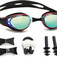 Nearsighted Swim Goggles, Shortsighted Optical Swimming Goggles No Leaking Anti Fog UV Protection for Adult Men Women