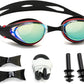 Nearsighted Swim Goggles, Shortsighted Optical Swimming Goggles No Leaking Anti Fog UV Protection for Adult Men Women