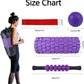 5 in 1 Foam Roller Set, Trigger Point Foam Roller Patented, Massage Roller Stick, Massage Ball, Stretching Strap for Deep Tissue Massager for Muscle Pilates Yoga Whole Body