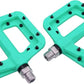 FOOKER MTB Pedals Mountain Bike Pedals 3 Bearing Non-Slip Lightweight Nylon Fiber Bicycle Platform Pedals for BMX MTB 9/16"