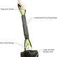 PETMAKER Pooper Scooper - Foldable Cat and Dog Poop Scoop with Ergonomic Handle - Enables One-Handed Use on Concrete, Grass, and Gravel (Green)