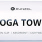 Eunzel Hot Yoga Towel Non Slip Yoga Mat Towel Non-Slip Sweat Absorbent Microfiber Towel for Hot Yoga, Pilates and Workout 72" x 26.5", Purple & Green
