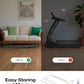 Smart Treadmill with 9% Auto Incline, Hiking and Running Walking Pad Treadmills for Home Office, Treadmill with UREVO APP, AI Powered Music Course, HIIT Programs Synced to Scenic Route, One-Click Mute