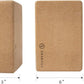 SNAKUGA Cork Yoga Block 2 Pack for Pilates, 4'' or 3'' Non-Slip & High Density Blocks for Meditation, Fitness and Stretching, Supportive and Flexibility Brick for Improve Poses Balance
