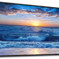 Sea Beach Framed Canvas Wall Art For Living Room Wall Decor For Bedroom Home Decor Blue Ocean Canvas Pictures Artwork Sunny Sea View Wave Painting Office Wall Decorations Black Framed 20" X 40"