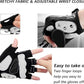 MOREOK Cycling Gloves Bike Gloves for Men/Women-[5MM Gel Pad] Half Finger Bicycle Biking Gloves for Cycling/Weight Lifting/Gym/Motorcycle/Rowing/Outdoor Sports