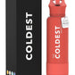 Coldest Insulated Water Bottle with Straw Lid - Stainless Steel Metal Insulated Bottle for Men & Women (Crimson Red, 40 oz)